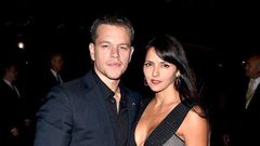 Matt Damon and  Luciana Barroso