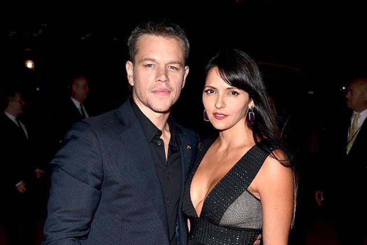 Matt Damon and  Luciana Barroso