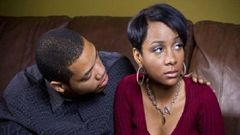 Unhappy couple