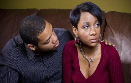 Unhappy couple