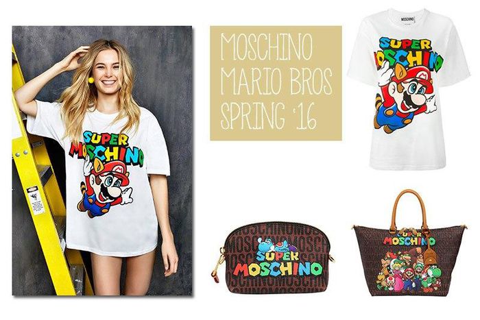 Moschino X Nintendo Mario Bros 'Super Moschino' collection