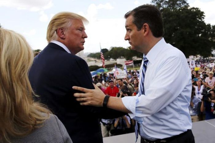 As Cruz rises in presidential polls, Trump calls him "maniac"