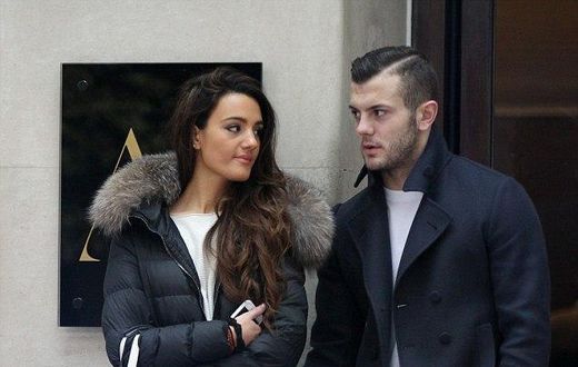 Jack Wilshere and his girlfriend, Adriana Michael