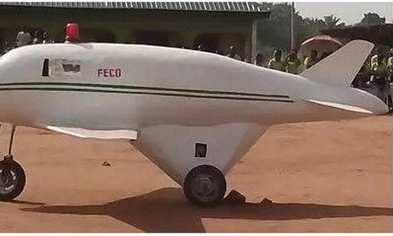 Young boy builds plane in Enugu