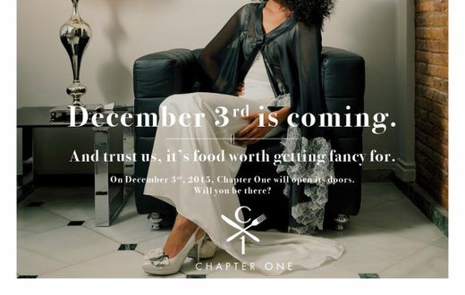 Villa Monticello launched new restaurant, Chapter One, on 3rd December last year