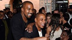 Kanye West and Jay Z back as friends at the Roc Nation pre-Grammy brunch in Beverly Hills