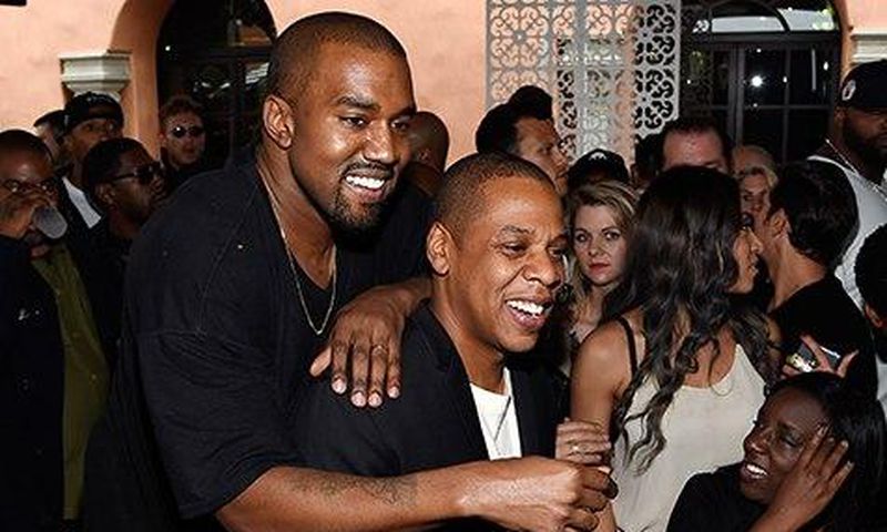 Kanye West and Jay Z back as friends at the Roc Nation pre-Grammy brunch in Beverly Hills