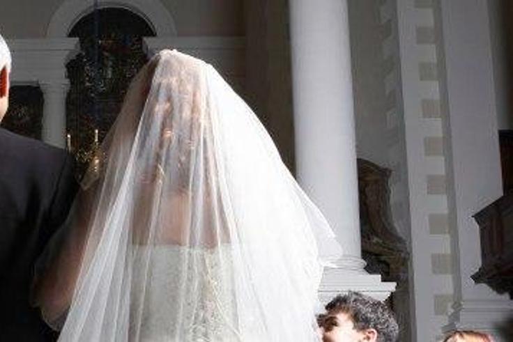 Father walking his daughter down the aisle