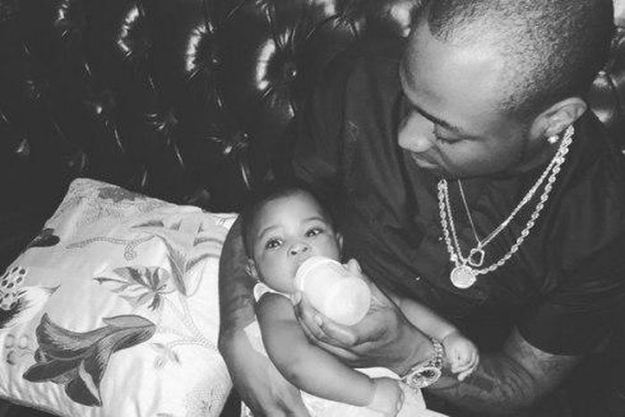 Davido and 5-month old Imade