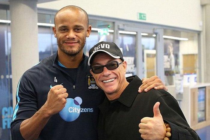 Vincent Kompany and Jean-Claude Van Damm
