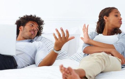 Couple fighting