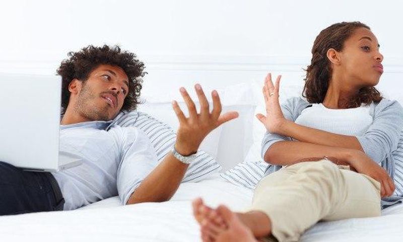 Couple fighting