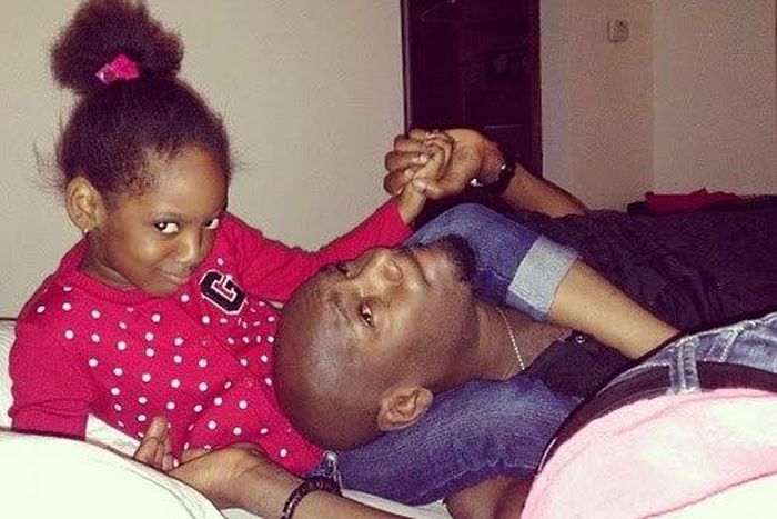 2face and his daughter, Isabella.