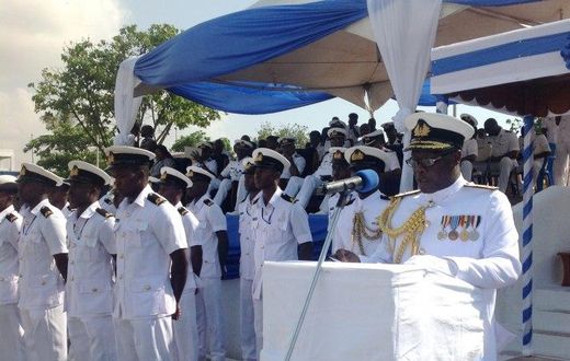 Rear Admiral Biekro, addressing this year’s Administrative Inspection parade by the Eastern Naval Command in Tema on Friday.