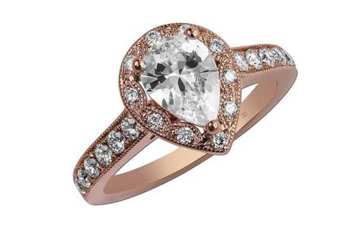 Gottlieb & Sons rose gold engagement ring