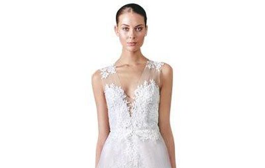 Wedding gown by Monique Lhuillier