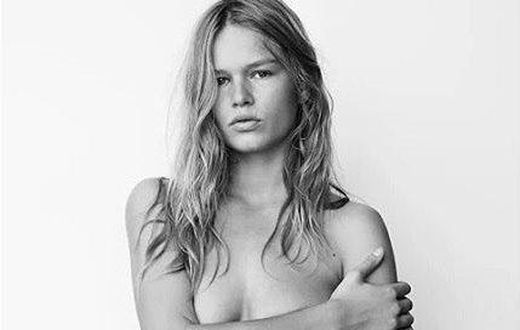 Anna Ewers for Mario Testino's 'Towel Series'