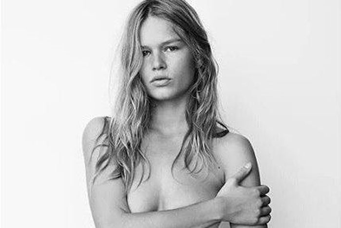 Anna Ewers for Mario Testino's 'Towel Series'