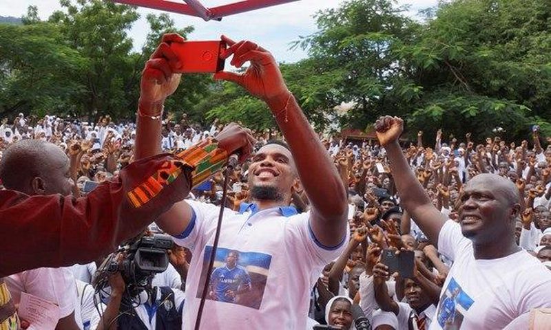 Samuel Eto'o in Ghana and Sierra Leone