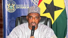 The Minister for the Interior, Mohammed Mubarak Muntaka