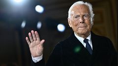 Italian fashion designer Giorgio Armani