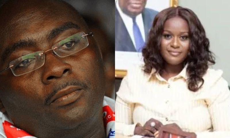 Dr Mahamudu Bawumia and Rosemond Obeng