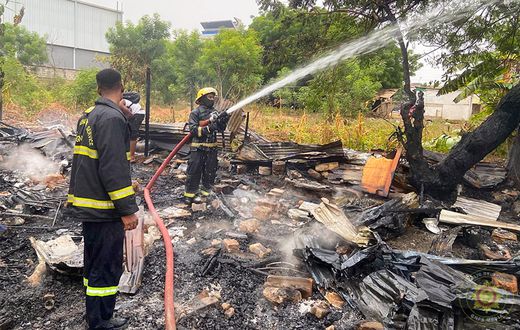 4-month-old baby burnt to death as fire guts wooden structures at Kissiman Junction