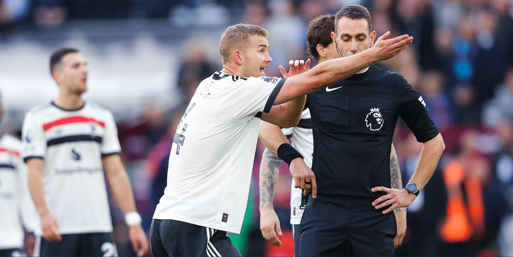 De Ligt foul on Ings - West Ham 2-1 Man Utd, 27 October