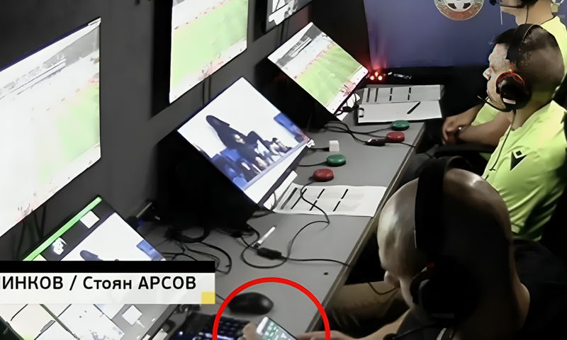 VAR official lands in trouble after being caught checking betting site on live TV