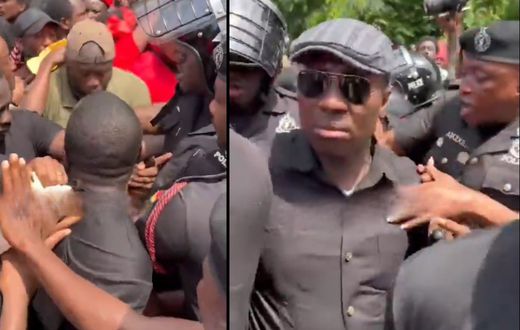 Afenyo-Markin assaults police officer during #SaveTheJudiciary demo