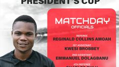 Match officials for 2025 President's Cup