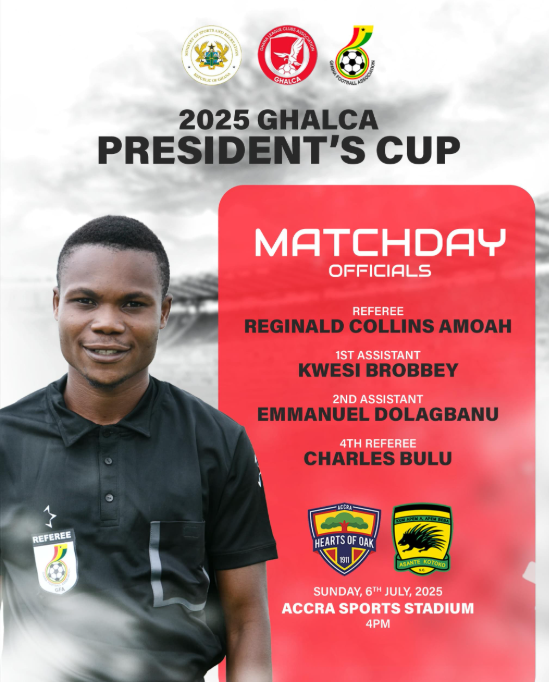 Match officials for 2025 President's Cup