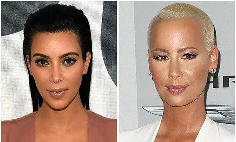 Kim Kardashian and Amber Rose
