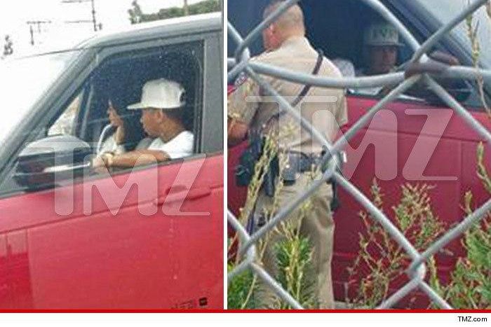 Tyga pulled over on his way to Disneyland with Kylie Jenner
