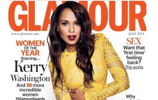 Kerry Washington covers Glamour UK July 2015 issue