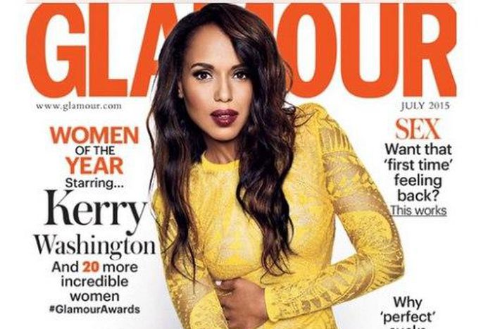 Kerry Washington covers Glamour UK July 2015 issue
