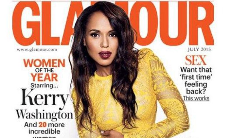 Kerry Washington covers Glamour UK July 2015 issue