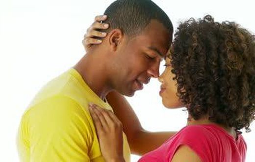 Couple embracing