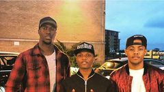 Wizkid, Nico & Vinz, after a recording session.