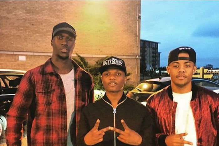 Wizkid, Nico & Vinz, after a recording session.