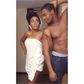Mbong Amata and Kunle Rhemmy on set of 'The Getaway'