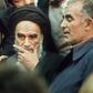 Ayatollah Ruhollah Khomeini surrounded by supporters in Tehran on February 1, 1979, on his return from exile