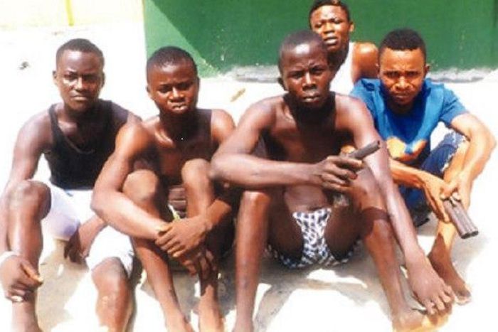 Solomon Ajayi and his gang members