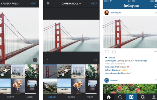 Instagram began to allow full size pictures a few weeks ago.