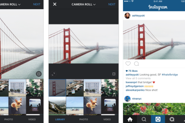 Instagram began to allow full size pictures a few weeks ago.