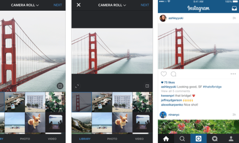 Instagram began to allow full size pictures a few weeks ago.