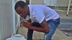 Nicholas Fraser, a 21-year-old college student living in Queens, N.Y acting funny/stupid.