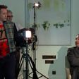 Robert Downey Jr. walking out on a speechless Krishnan Guru-Murthy and his camera man