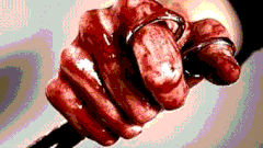 Bloody scissors murder