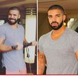 Drake flaunts new physique